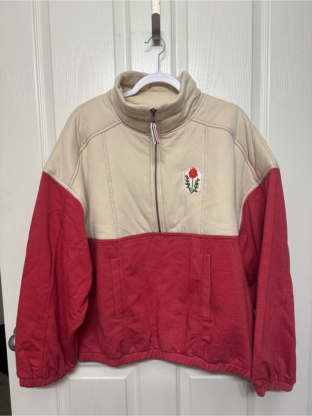 NWT Pilcro Shetland Half-Zip Pullover Sweatshirt- Size 2X Plus - Picture 2 of 7